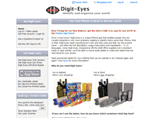 Tablet Screenshot of digit-eyes.com